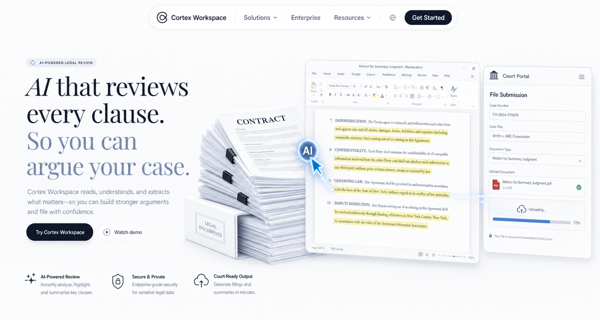 How to Automate Your Legal Workflow with Cortex